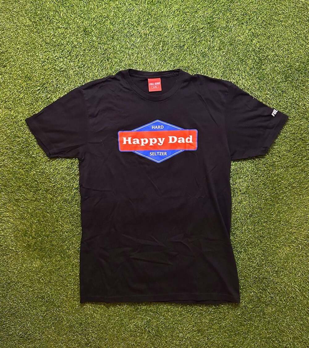 2020 Full Send Happy Dad T-Shirt Size L Black